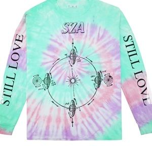 Kendrick Lamar SZA Tour Merch Tie Dye Long Sleeve T-Shirt Men’s XL